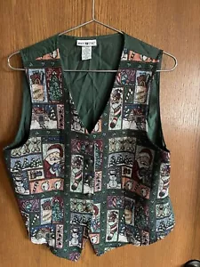 White Stag Women’s Christmas vest Size Large Vintage Unique - Picture 1 of 5