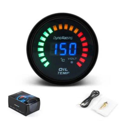 2'' 52mm Oil Temperature Temp Gauge Digital Analog LED Electronic Temp Meter - Image 1 of 4