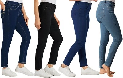 Womens Slim Leg Stretch Denim 31" Leg Skinny Straight Jeans  Tall Ladies - Image 1 of 2