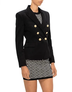 DECJUBA black Carly double breasted blazer jacket Sz 8 BNWT RRP $170.00 - Picture 1 of 10