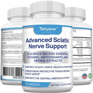 Tetyana  Advanced Sciatic Nerve Support - Nerve Health, Anti-Inflammatory 120 - Picture 1 of 1