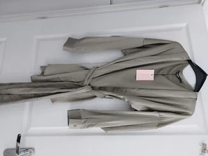 sage satin kimono blouse with belt from missguided size 20 plus new with tags - Picture 1 of 1