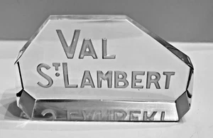 Val St. Lambert Crystal Dealer SIGN for Store Advertising - Picture 1 of 3