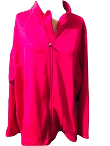 Xersion Tango pink Zipper plus curvy collar jacket women Nwt Sz 3x - Picture 1 of 10