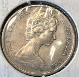 1966 Australia 10 Cent Coin - Picture 1 of 3