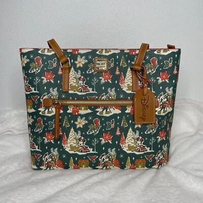 Disney PARKS Dooney & Bourke Mickey Minnie Navidad Bolso de Mano Mujer’s Monedero- NUEVO Foto 1 de 4