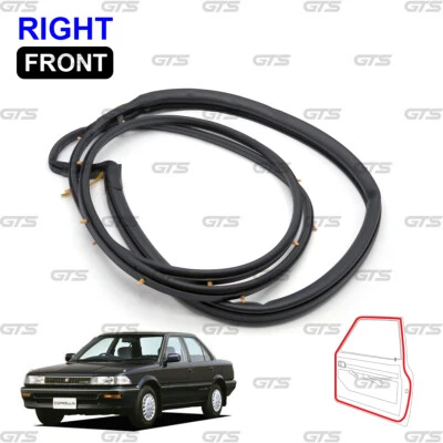 For Toyota Corolla AE92 1987 - 91 Front Right Door Rubber Seal Weatherstrip - Image 1 of 4