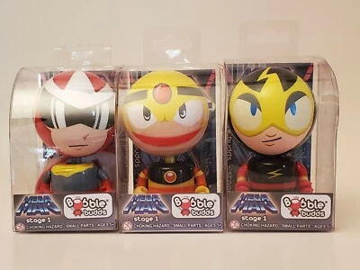 Mega Man Colección Etapa 1 Bobble Budds - (2 juegos) Juego de tripas, elec y protomano Foto 1 de 4
