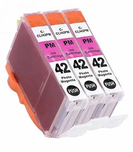 3er Pack Tintenpatronen für Canon CLI-42 Inkjet PIXMA PRO-100 (3 Photo Magenta) - Bild 1 von 1