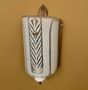 Vintage Lighting PAIR Hollywood Regency 1940s sconces - Picture 1 of 4