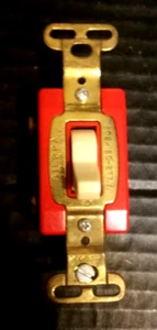 One Ivory 5021 Sierra Quiet Switch Toggle Single Pole 20 Amp New Old Stock - Picture 1 of 6