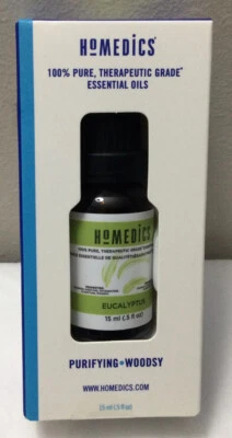 NUEVO Aceite Esencial de Eucalipto Homedics Aromaterapia Terapéutico 0,5 oz (R8) Foto 1 de 2