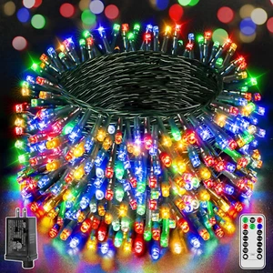328 FT 1000 LED Christmas Lights, Waterproof Outdoor String Lights with Remote a - Picture 1 of 12