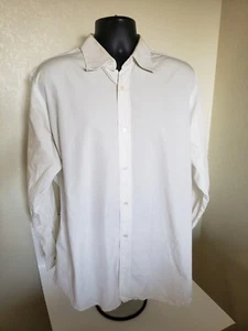 Hermes White Button Dress Shirt Size 43 / 17 - Picture 1 of 10