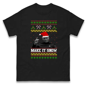 Santa It's Snow Christmas T Shirt,Offensive Christmas Tee,Ugly Christmas Tee - Picture 1 of 6