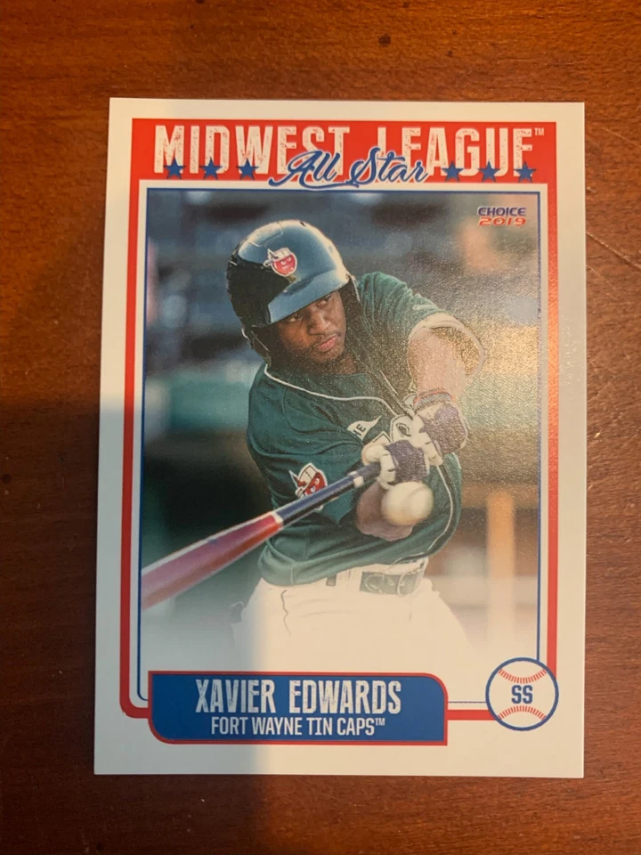 Xavier Edwards Fort Wayne Tin Caps 2019 Midwest League All Star Set Card - Image 1 of 1
