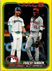 Mise à jour Topps 2024 #US238 (Elly De La Cruz / Julio Rodríguez) CC jaune - Photo 1/2