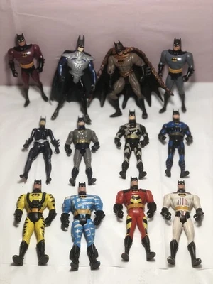 Lote De 11 Figuras De Acción Kenner Batman De Colección Más 1 Murciélago De La Era De 1990 Foto 1 de 4