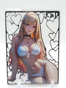 Goddess Story - Silver Metal Waifu Card - Kitagawa Marin - NUMBERED #/200 - Bild 1 von 2