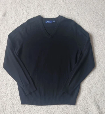 Suéter Jack Nicklaus Negro 100% Algodón Cuello en V Informal Golf Golf Para Hombres Med Foto 1 de 4