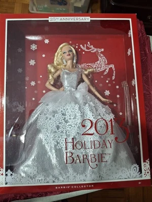 MATTEL 2013 Holiday Collector Barbie ~ BNIB ~25TH ANNIVERSARY DOLL - image 1 of 2