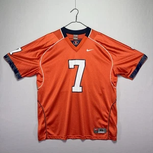 VTG Nike Team Illinois Fighting Illini Football Jersey - #7 - Orange - Mens XL - Picture 1 of 5