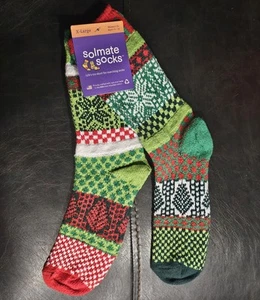 NUEVO CON ETIQUETAS SOLMATE MUÉRDAGO CREW CALCETINES XL MUJER 12+ HOMBRE 11-14!!️ENVÍO GRATUITO EL MISMO DÍA - Imagen 1 de 4