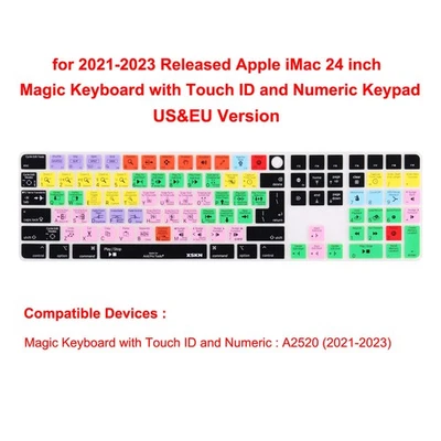 XSKN Pro Tools Keyboard Cover for Macbook Pro Air 13 14 15 16 Magic Keyboard - Image 1 of 4