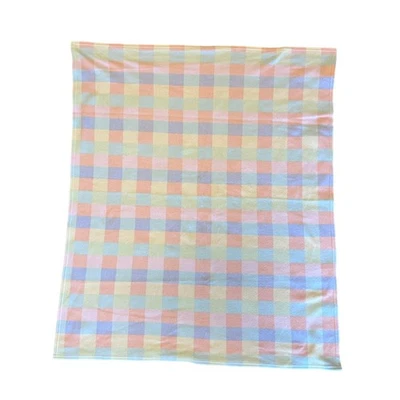 Manta bebé Carter's pastel microfleece cuadros bloque cuadrado multicolor de colección Foto 1 de 4