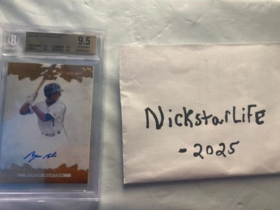 Byron Buxton   BGS 9.5  Auto Leaf Ultimate Draft  RC Not PSA POP 2  *Rare * - Image 1 of 4