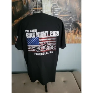 Harley Davidson Men's Size Large T-shirt Bike Night 2018 At The Cabin - Picture 1 of 6