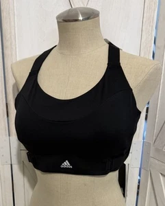 Reggiseno Adidas donna Fastimpact lusso ad alto supporto taglia media coppa DD MSRP $85 - Foto 1 di 9