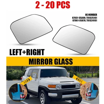 Vidro espelho elétrico 2-20X LH+RH sinal não aquecido para 2007-2014 Toyota FJ Cruiser - Imagem 1 de 4