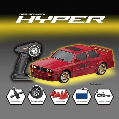 1:16 RC Drift Car - 2.4GHz 4WD High-Speed Racing with Lights (30km/h) - Image 1 of 4