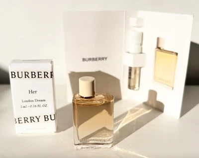 BURBERRY HER London Dream Eau de Parfum Muestra Viaje Mini Splash Spray Perfume Foto 1 de 4
