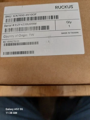 two --RUCKUS ICX7650-4X10GF 4-PORT 1/10GB SFP+ MODULE UPLINK BRAND NEW ORIGINAL - Image 1 of 2