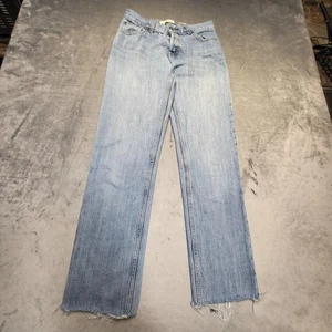 Vintage Gap Jeans Damen 4 lang niedrig geschnitten helle Waschung Knopfleiste roher Saum Y2K 00s - Bild 1 von 14
