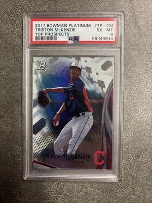 Bowman Platinum Triston Mckenzie 2017 PSA 6 Foto 1 de 2