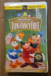 Walt Disney's Fun&Fancyfree SEALED Vintage VHS Tape - Foto 1 di 2