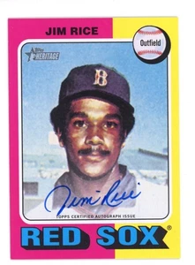 2024 Topps Heritage High autógrafo Jim Rice Boston Red Sox - Imagen 1 de 1