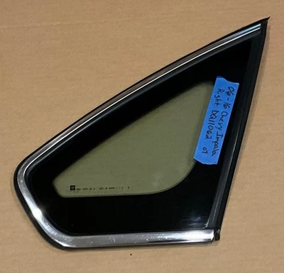 PRE-OWNED 2006-2016 CHEVROLET IMPALA PASSENGER SIDE REAR QUARTER GLASS - Image 1 of 4