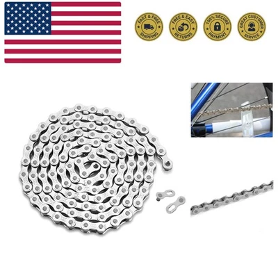6/7/8 Speed Bike Chain 1/2 x 3/32 Inch 116 Links Download Images ×Product cus... - Image 1 of 4