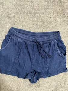 Love by Gap Lounge Shorts Comfy Soft Knit Drawstring Casual Blue Women's M - Picture 1 of 3