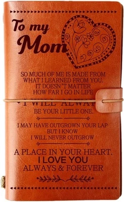 To My Mom Leather Journal from Daughter / Son Best Mom Birthday, Christmas Gifts - Image 1 of 4