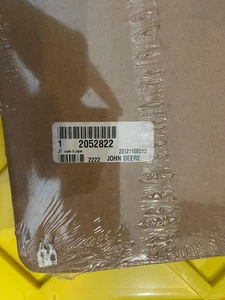 Etiqueta de equipo original John Deere OEM GENUINO 2052822 JD2052822 SELLADA DE FÁBRICA - Imagen 1 de 2