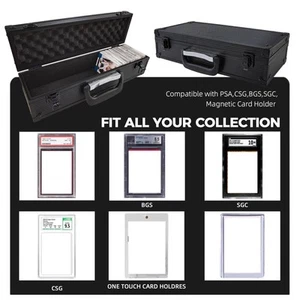 1 Pc Portable Aluminum Alloy Sports Card Storage Case For Naked Trading Cards - Bild 1 von 9