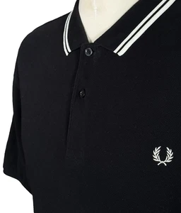 Fred Perry M3600 Polo Size XXL 2XL 46" Black Porcelain - Excellent Condition - Picture 1 of 10