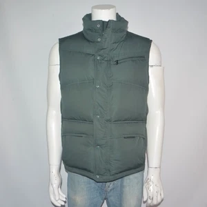 Chaleco acolchado de invierno verde con cremallera completa BANANA REPUBLIC talla L - Imagen 1 de 6