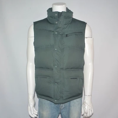 Colete acolchoado BANANA REPUBLIC com zíper completo verde inverno tamanho G - Imagem 1 de 4