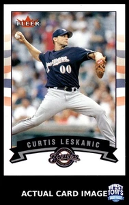 2002 Fleer Tiffany #110 CURTIS LESKANIC Milwaukee Brewers #/200 NM - Bild 1 von 4